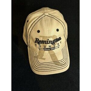Remington Country Flex Fit Hat Size S/M Beige Black Large R Print Hunting